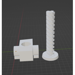 InMoov Robot Top Stomach _ Piston Right fill 15%