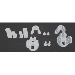 InMoov Robot Legs Knee in fill 15%