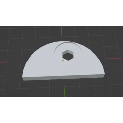 InMoov Robot Legs Thigh _ Thigh Bolt Blocker Right in fill 15%