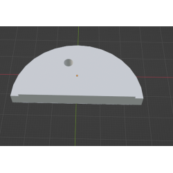 InMoov Robot Legs Thigh _ Thigh High Blocker Left in fill 15%