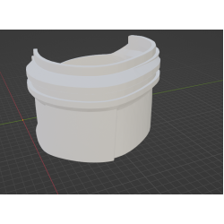 InMoov Robot Legs Thigh _ Thigh High Left in fill 15%