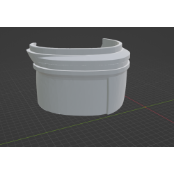 InMoov Robot Legs Thigh _ Thigh High Right in fill 15%