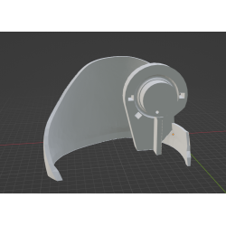 InMoov Robot Legs Thigh _ Thigh High Temp Left in fill 15%