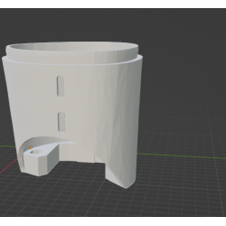 InMoov Robot Legs Thigh _ Thigh Low Left in fill  15%