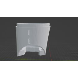 InMoov Robot Legs Thigh _ Thigh Low Right in fill 15%