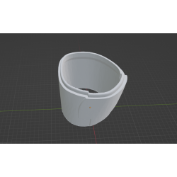 InMoov Robot Legs Thigh _ Thigh Mid Left in fill 15%