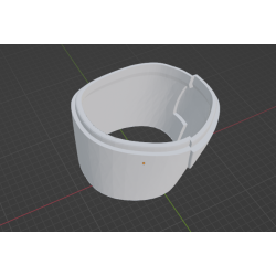 InMoov Robot Legs Thigh _ Thigh Mid Right in fill 15%