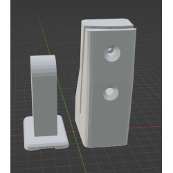 InMoov Robot Legs Knee _ Knee Clamp Left in fill 15%