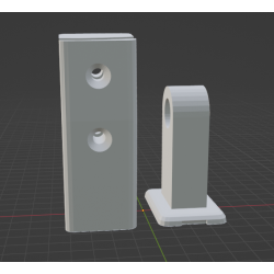 InMoov Robot Legs Knee _ Knee Clamp Right in fill 15%
