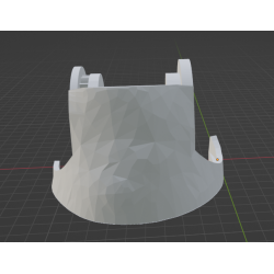 InMoov Robot Legs Knee _ Knee High Left in fill 15%