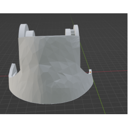 InMoov Robot Legs Knee _ Knee High Right in fill 15%