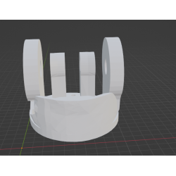 InMoov Robot Legs Knee _ Knee Low Right in fill 15%