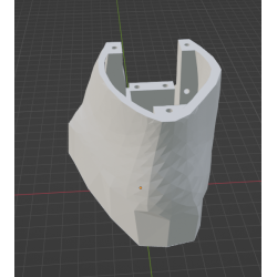 InMoov Robot Legs Ankle _  Left Back Foot in fill 15%