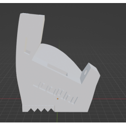 InMoov Robot Legs Ankle _  Left Middle Foot in fill 15%