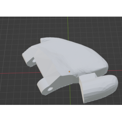 InMoov Robot Legs Ankle _  Left Toes Foot in fill 15%