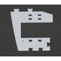 InMoov Robot Torso _ Kinect Side Holder in fill 90% InMoov Robot Torso _ Kinect Side Holder in fill 90%