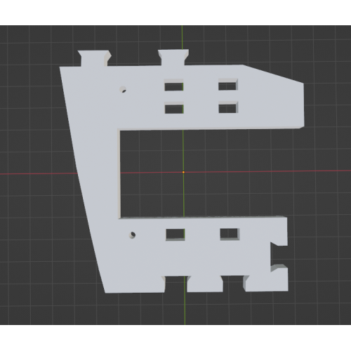 InMoov Robot Torso _ Kinect Side Holder in fill 15%