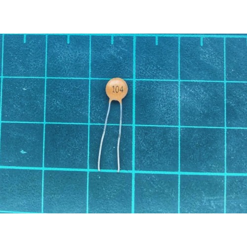 Capacitor مكثف PF104 سيراميك 100 نانو فاراد 25 فولت (100nF 25V)