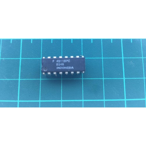 CD4511B BCD to 7-Segment Latch Decoder Driver(F 4511BPC )