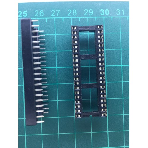 IC Socket R20+20 - Machine Tooled Base 40 pin