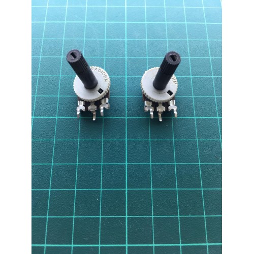 Rotary Potentiometer 100K ohm ( pot100k ohm )   plastic housing
