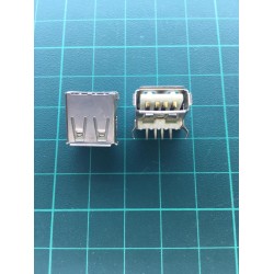 USB Connector on PCB Type A Female 4pin
