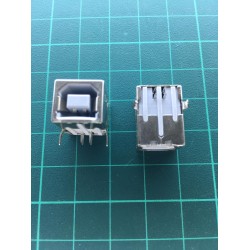 USB Connector on PCB Type B Female 4pin