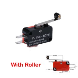 Limit Switch 3Pin -15A With Roller V - 156 - 1C25 (1PCS)